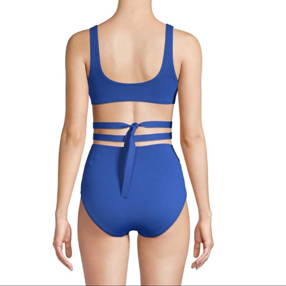 Proenza Schouler Blue OnePiece CutOut Bathing Suit - Picture 2 of 4